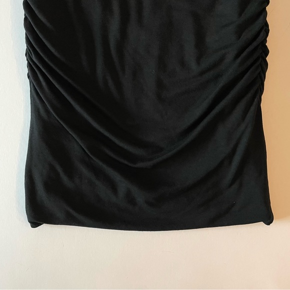 Banana Republic Black Ruched Soft Knit Bodycon Mini Skirt Size XS - Picture 12 of 15